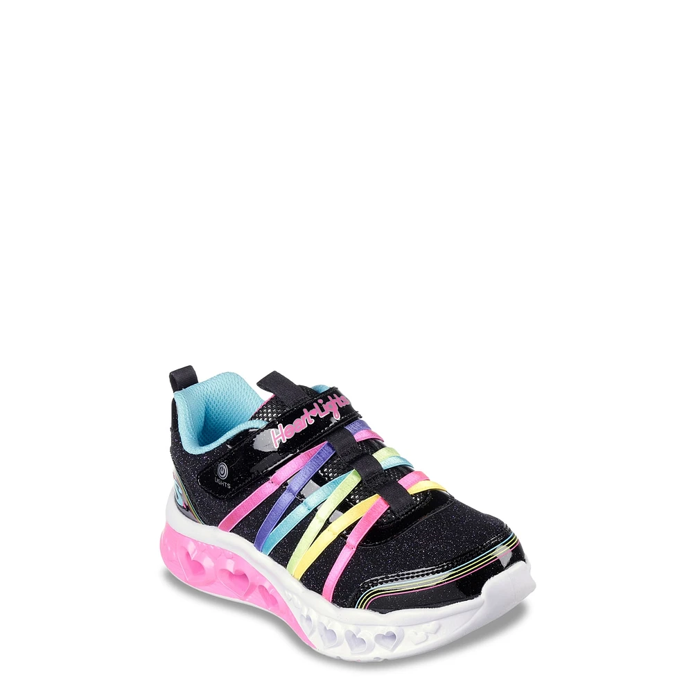 Youth Girls' Flutter Heart Lights Rainbow Bestie Running Shoe