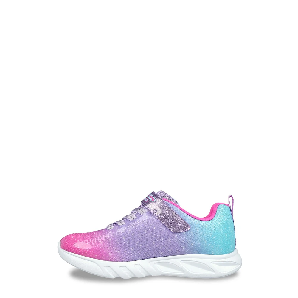 Youth Girls' S Lights Flicker Flash Ombre Dreamer Running Shoe