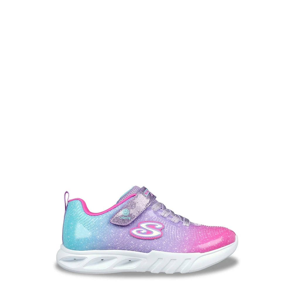 Youth Girls' S Lights Flicker Flash Ombre Dreamer Running Shoe