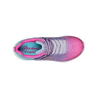 Youth Girls' S Lights Flicker Flash Ombre Dreamer Running Shoe