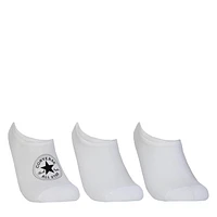 Kids' Chn Basic Inv Wordmark No Show Socks - 3 Pack