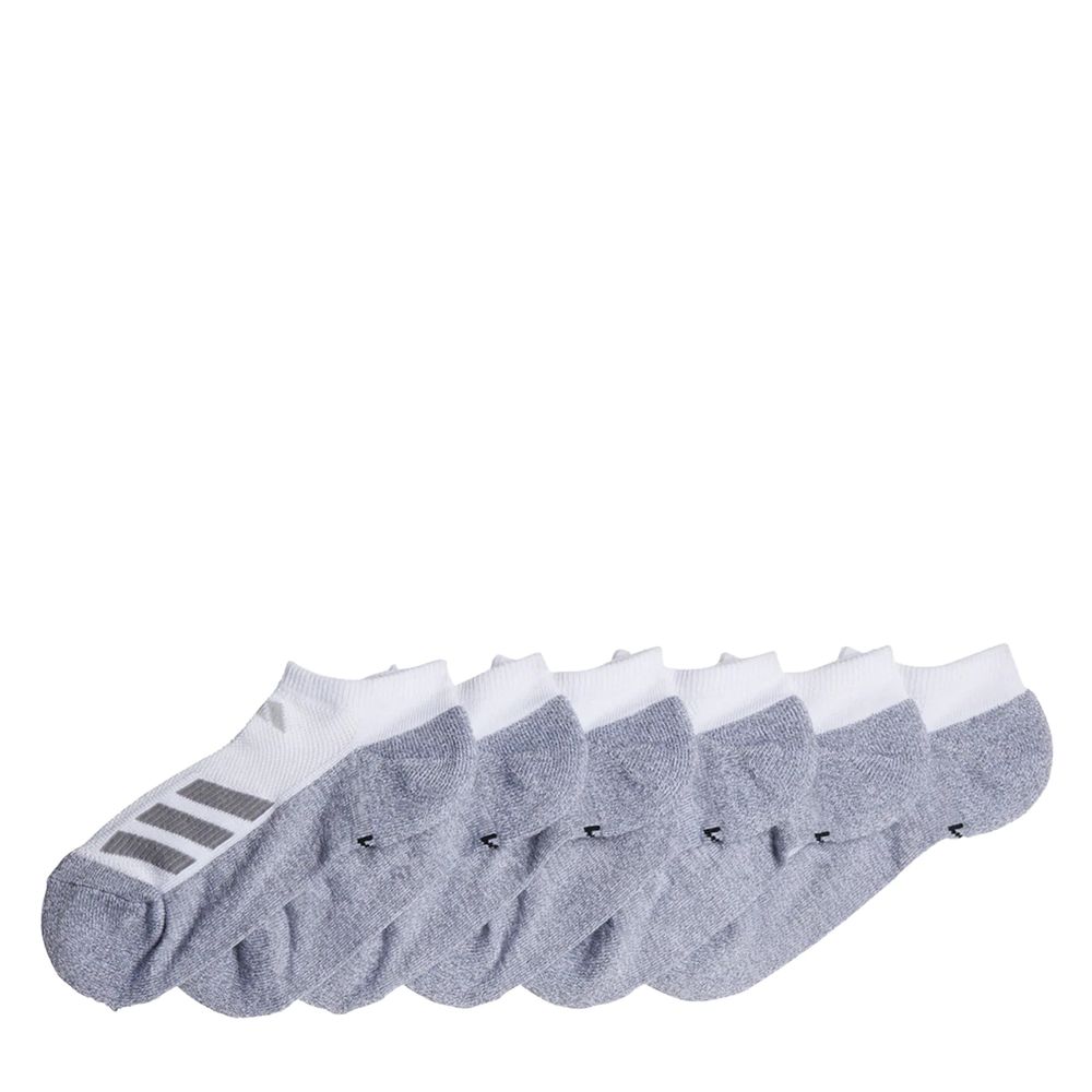 Boys' 6-Pack Cushioned Angle Stripe No-Show Socks