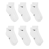 Nike Kids' 6 Pack Everyday Quarter Socks