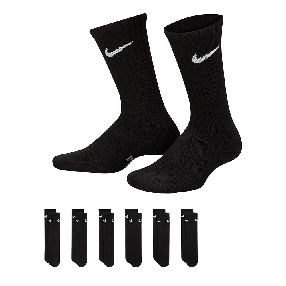 Kids' Everyday 6 Pack Crew Socks