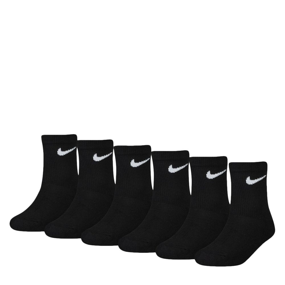 Boys' 6-Pack Cushioned Crew Socks