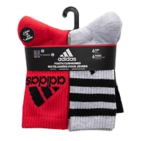 Youth Kids' 6-Pack Cushioned Crew Socks