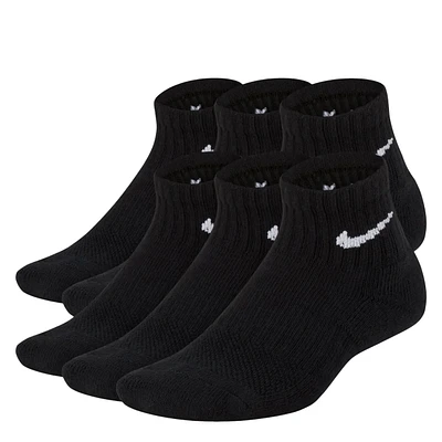 Kids' 6 Pack Everyday Quarter Socks