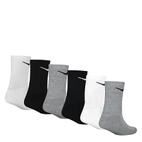 Kids' 6-Pack Cushioned Crew Socks