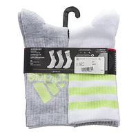 Youth Kids' 6-Pack Cushioned Crew Socks