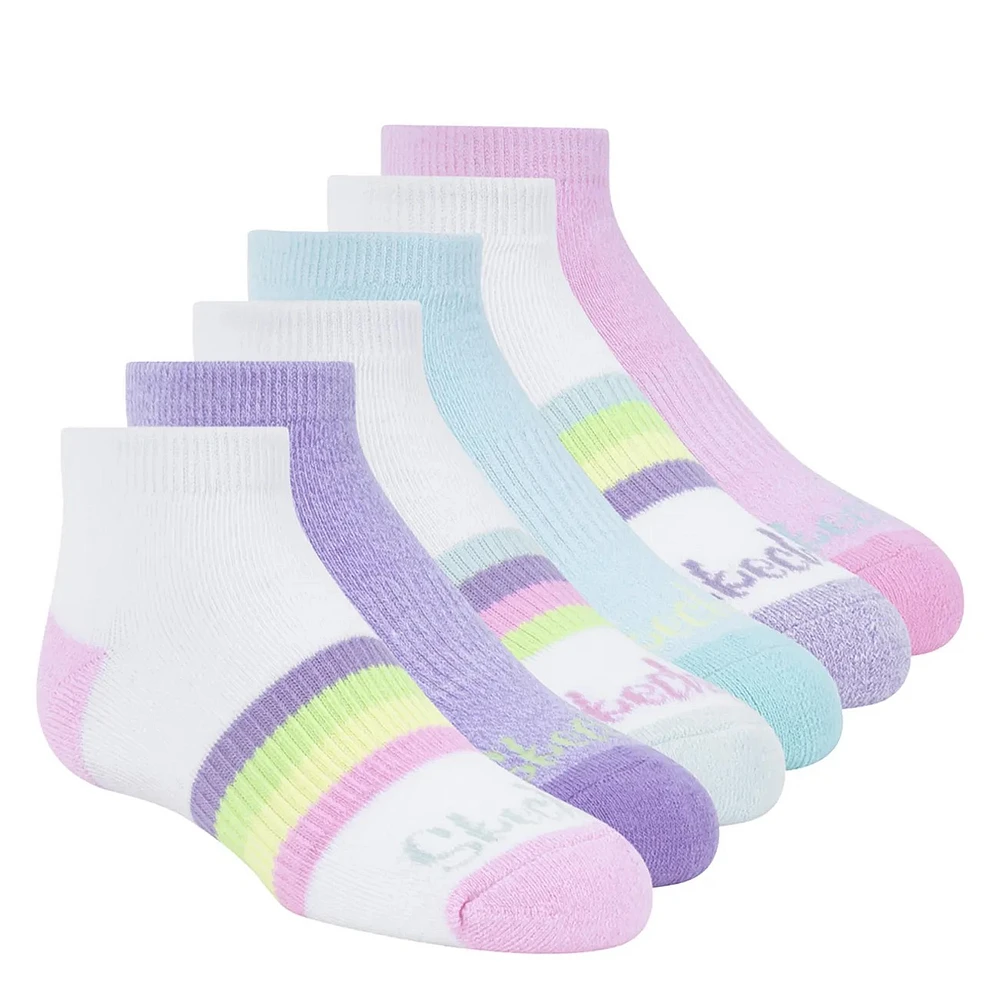 Girls' 6-Pack Supersoft No Show Socks