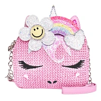 Kids' Straw Gwen Crossbody Bag