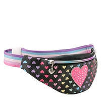 Kids' Heart Print Belt Bag