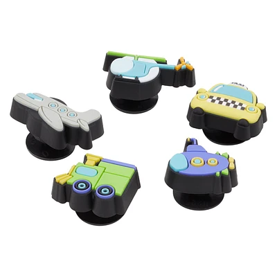 Tiny Vehicles 3D Jibbitz Charms - 5 Pack