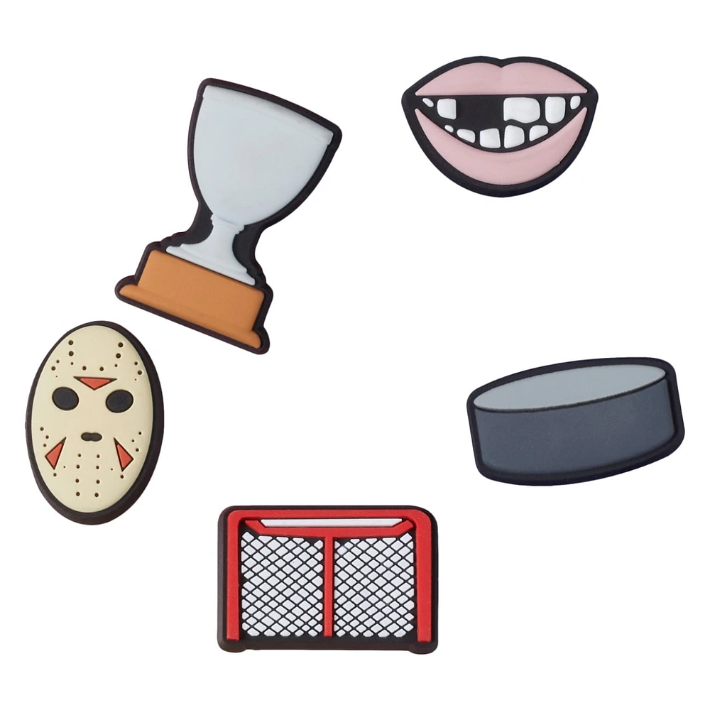 Hockey Fan Jibbitz Charms - 5 Pack