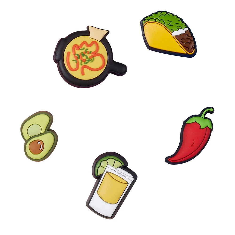 Mexican Food Jibbitz Charms - 5 Pack