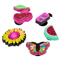 Colour Pop Jibbitz Charms - 5 Pack