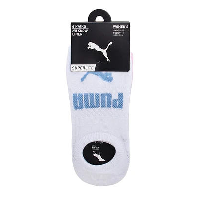 Women's 6 Pack Liner Socks