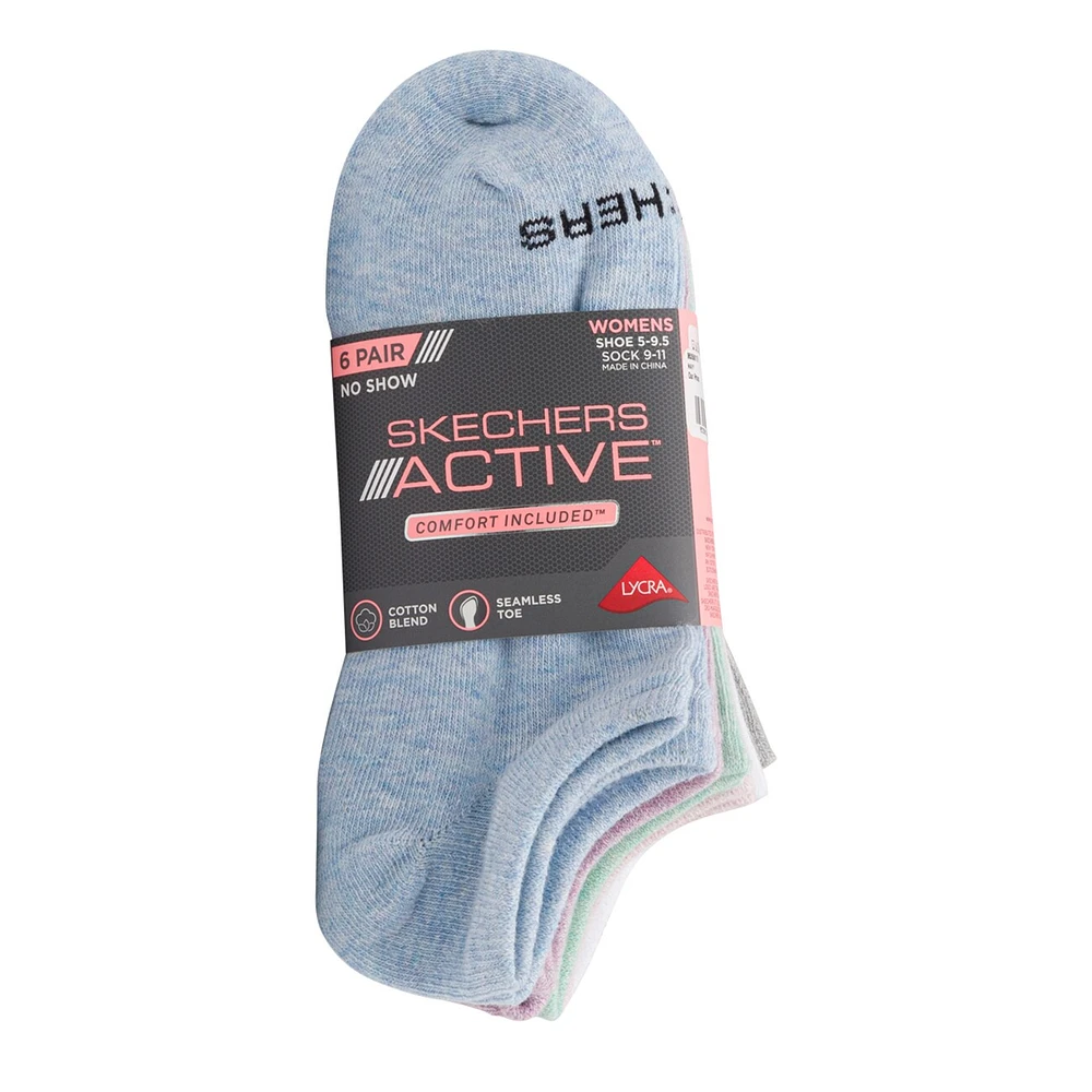 Women's 6-Pack No Show Socks