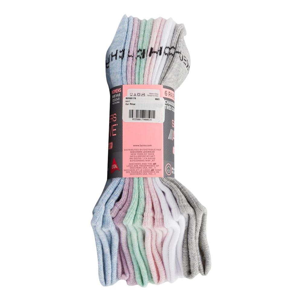 Women's 6-Pack No Show Socks