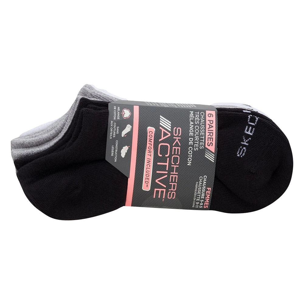 Women's 6-Pack No Show Socks