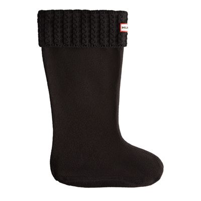 Women's Recycled Mini Cable Knitted Cuff Tall Boot Socks