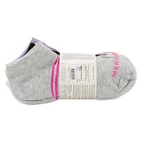 Women's 6 Pack Striped Low Cut Socks