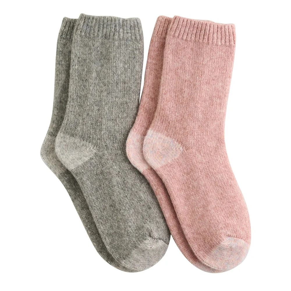 Women's 2-Pack Sweater Knit Crew Socks