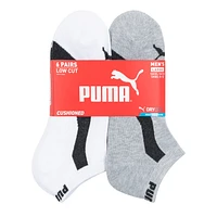 Men's 6-Pack Cushioned Low Cut Socks