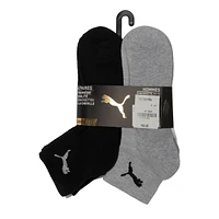 Men's 6-Pack Premium Quarter Crew Socks