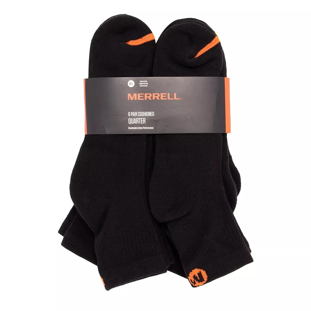 Men’s 6-pack Cushioned Quarter Socks