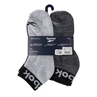 Men's 6 Pack Logo Quarter Socks