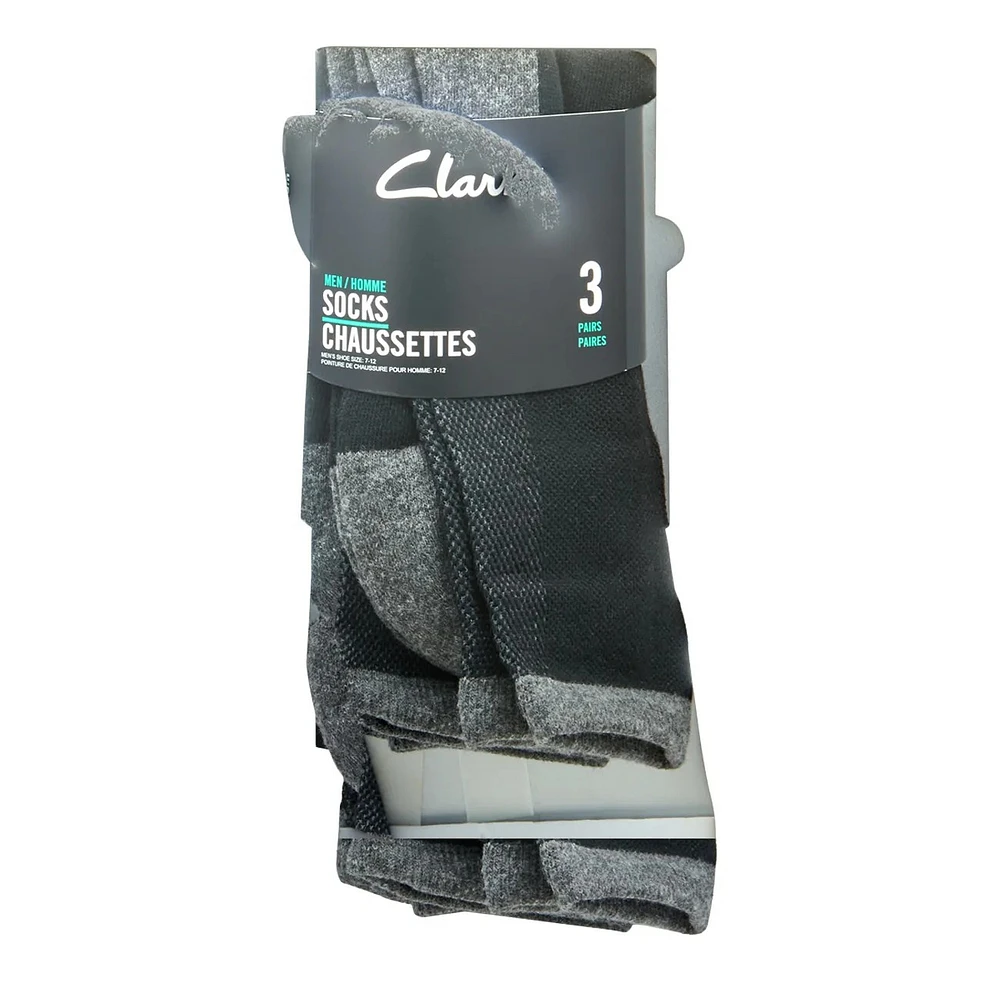 Men's 3-Pack half Cushion Sport Crew Socks