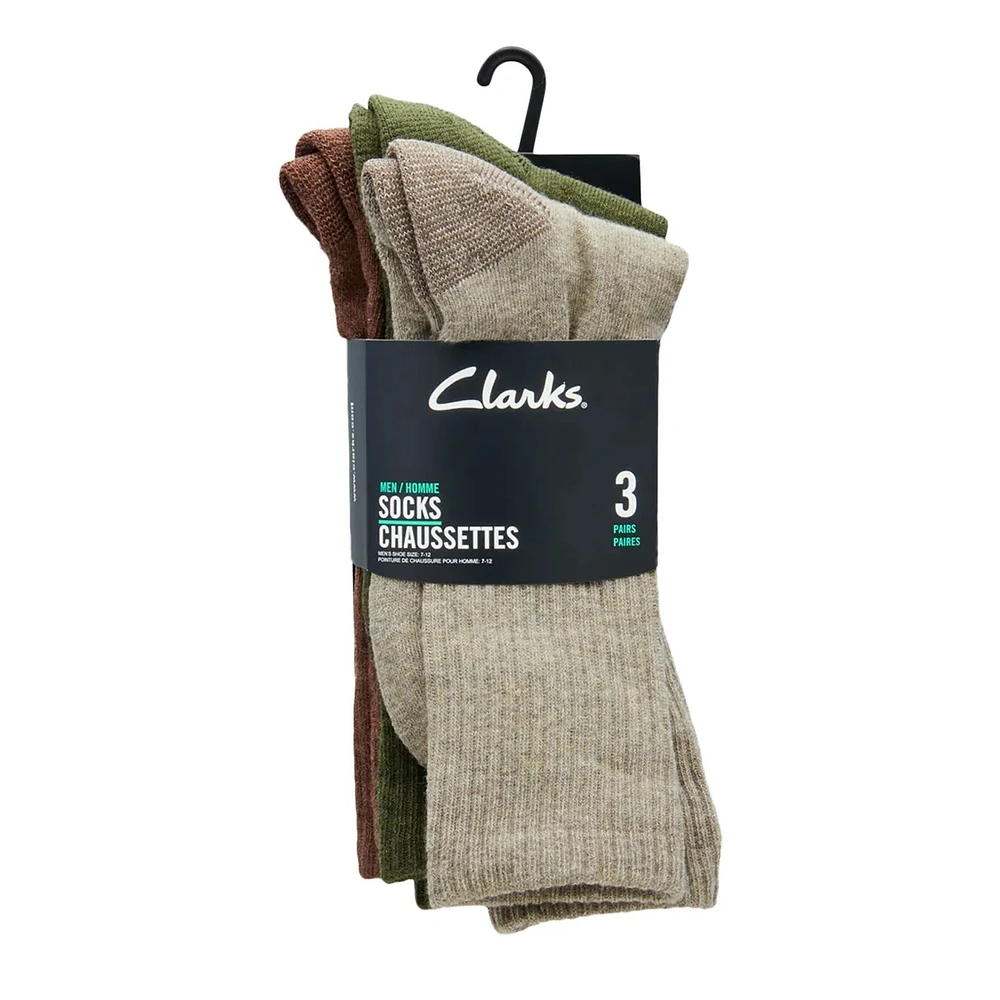 Men's 3-Pack Half Cushioned Crew Socks