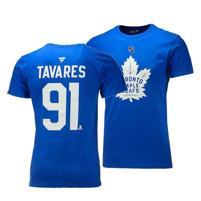Men's Toronto Maple Leafs NHL John Tavares Authentic Stack T-Shirt