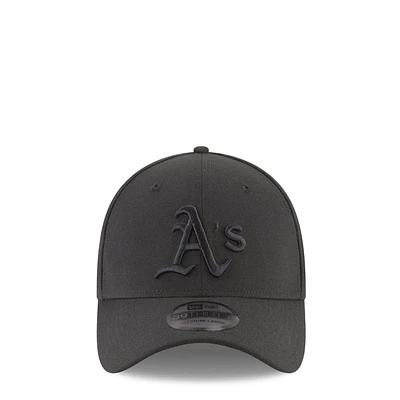 Oakland Athletics MLB Blackout 39THIRTY Stretch-Fit Cap