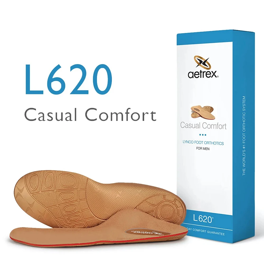 Men’s L620 Casual Comfort Posted Orthotics