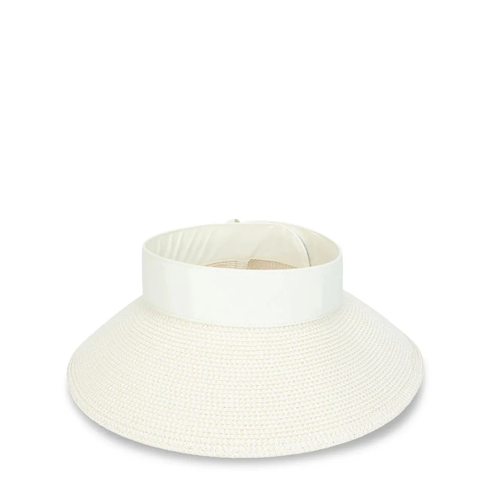 Straw Roll Up Visor