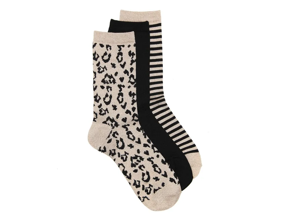 Leopard Women's Crew Socks - 3 pack