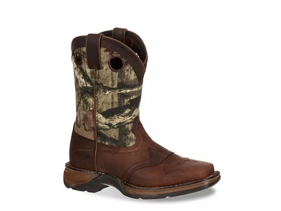 Camo Saddle Cowboy Boot - Kids'