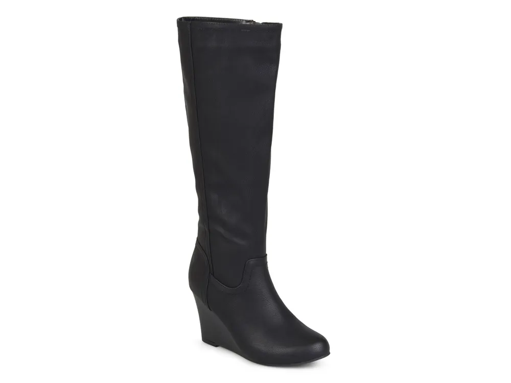 Langly Wide Calf Wedge Boot