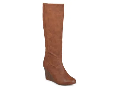 Langly Wide Calf Wedge Boot