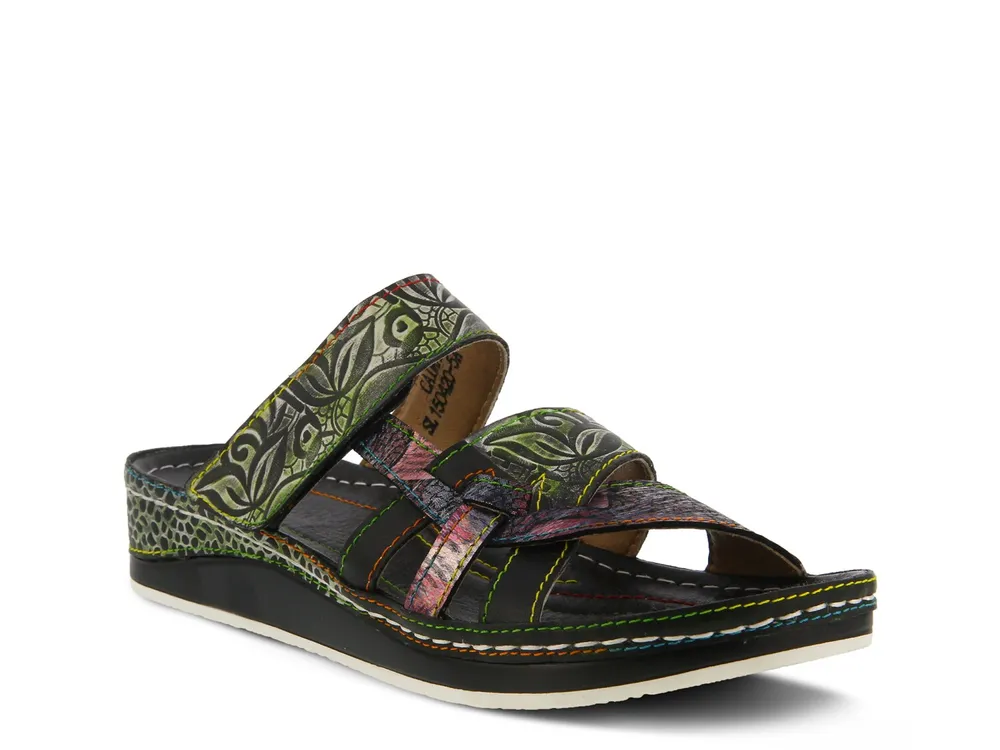 Caiman Wedge Sandal