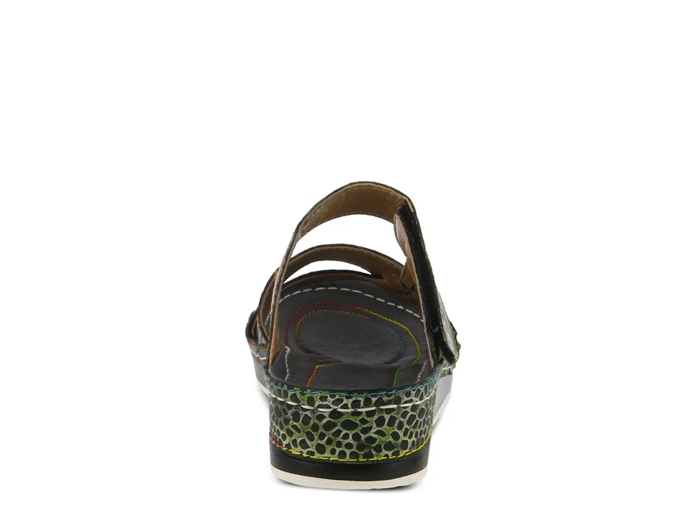 Caiman Wedge Sandal