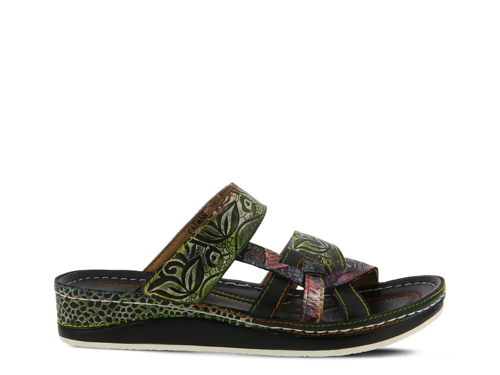 Caiman Wedge Sandal