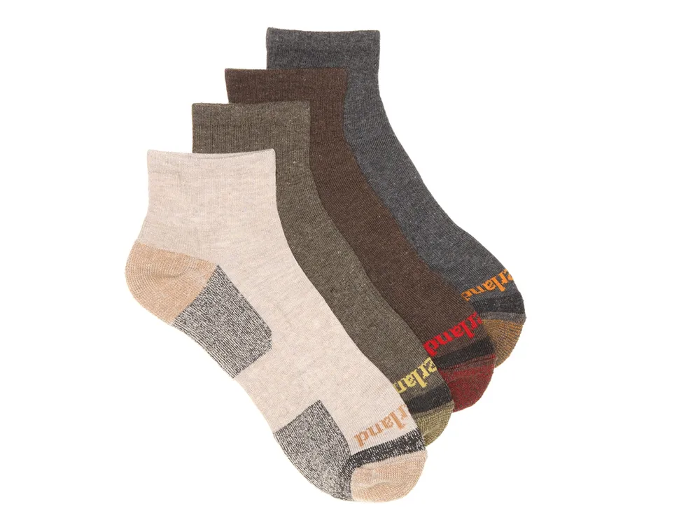 Ribbed Men's Boot Ankle Socks - 4 Pack