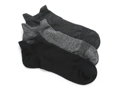 Lightweight Essentials Men's No Show Socks - 3 Pack