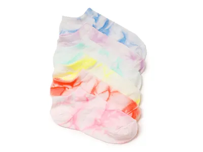 Tie Dye Kids' No Show Socks - 6 Pack
