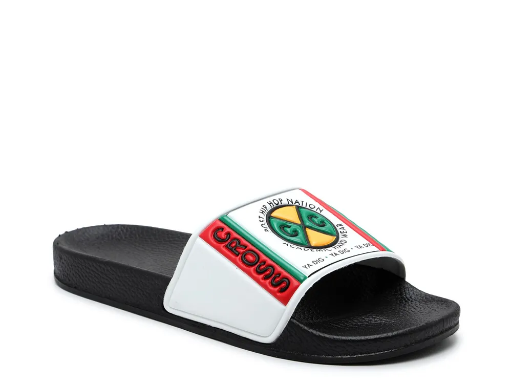 Label Logo Slide Sandal - Men's