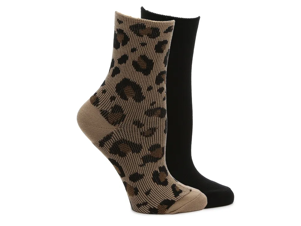 Leopard Women's Ankle Socks - 2 Pack
