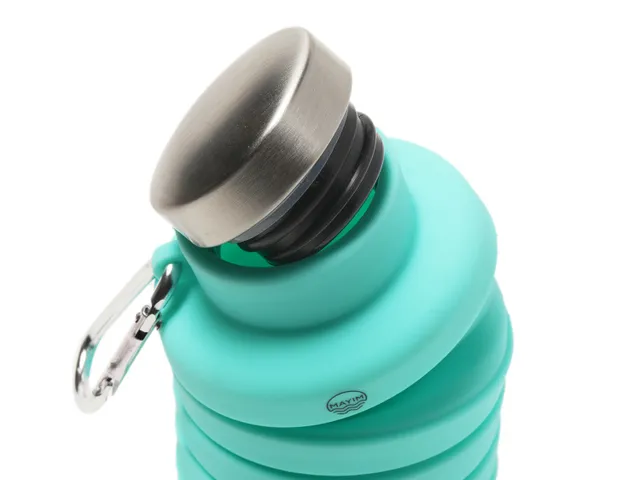 Collapsible Grey Water Bottle by Mayim